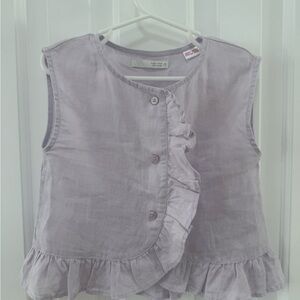 Lavender Ruffle Kids Top
